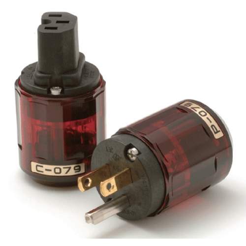 IEC Power Plug (Gold-Plated), pair